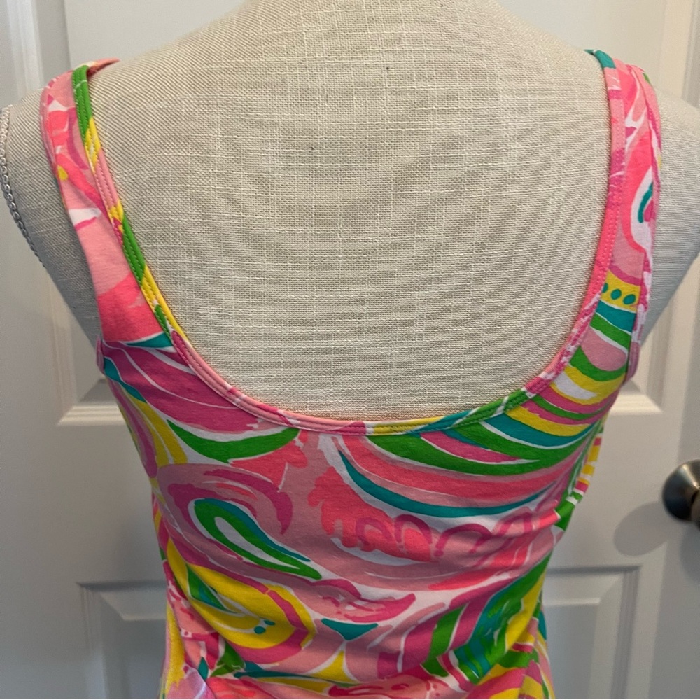 NEW LILLY PULITZER TABBIE TANK IN MULTI ALL-NIGHTER - Picture 7 of 12